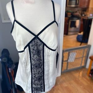 Sexy white and black shirt